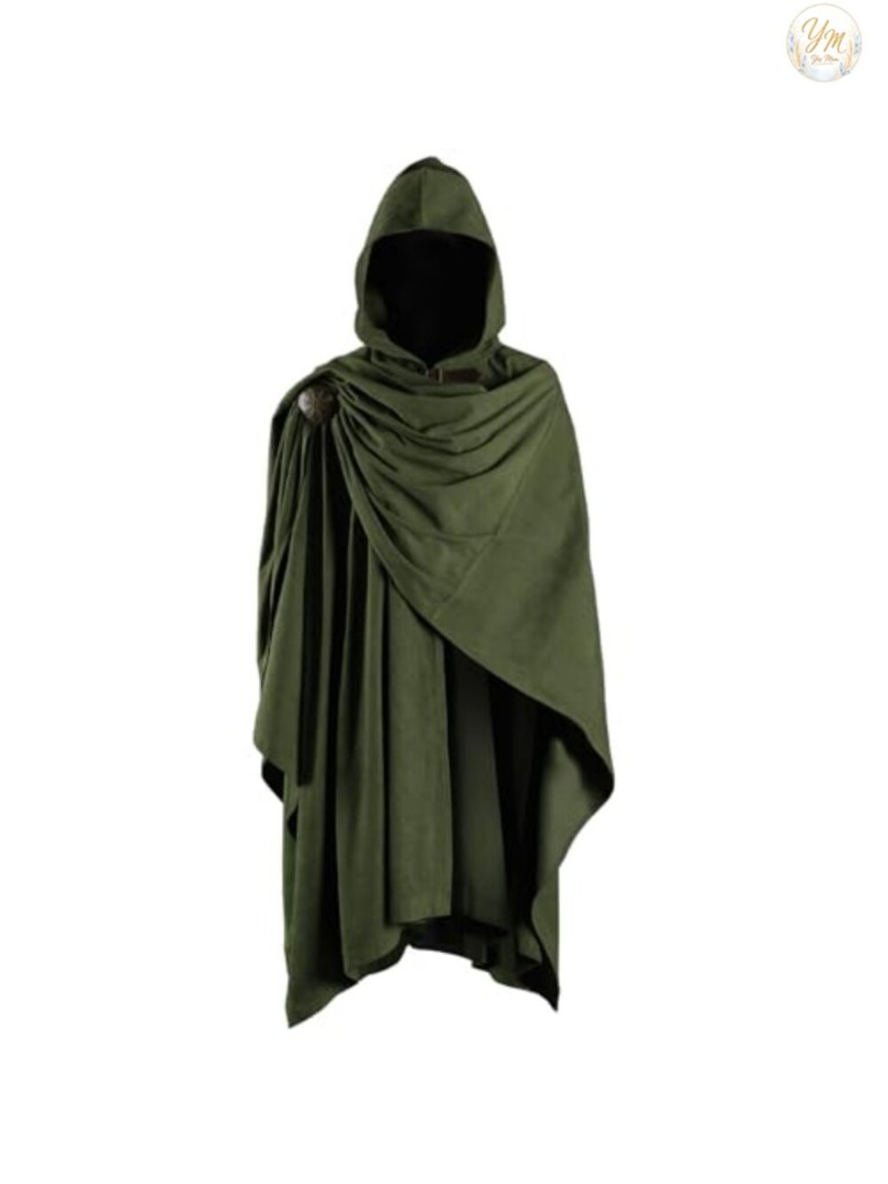Medieval Corduroy Cloak with Brooch & Buckle, Renaissance Costume, Ren Faire